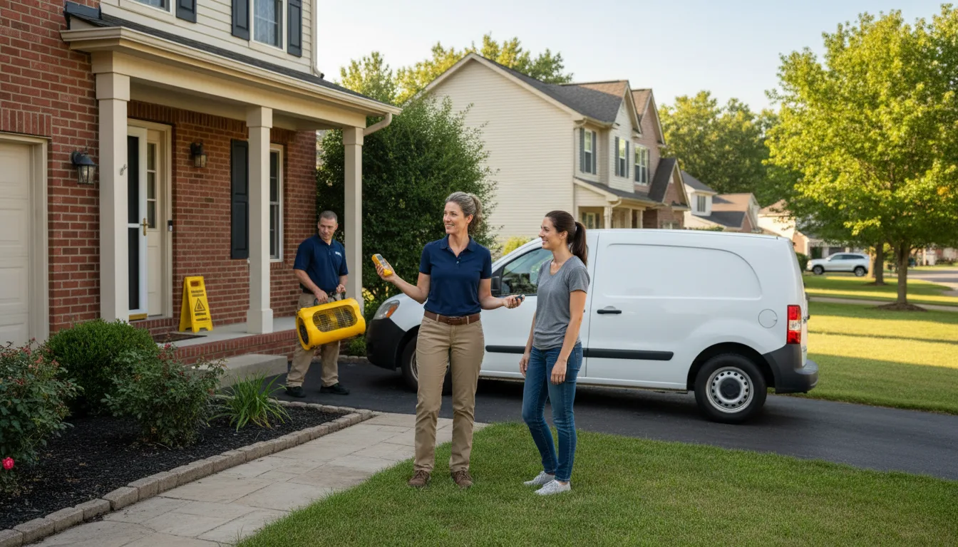 Water restoration image for Water Damage & Restoration Services in Beallsville, MD